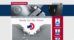 Desktop Screenshot of fromme-armaturen.de
