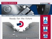Tablet Screenshot of fromme-armaturen.de